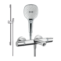 hansgrohe 汉斯格雅 飞雨系列 26521407+15348007+27611007 恒温下出水浴缸龙头套装