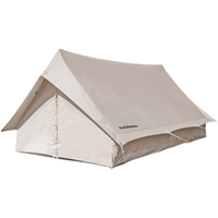 Naturehike 挪客户外亘5.6棉布屋檐A塔帐篷 户外登山露营野营二人 流沙金(不含地布)