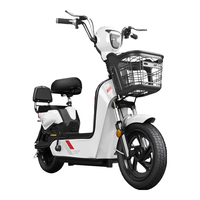 加州豹 JZBOO电动车新国标48V电动自行车踏板助力代步小型成人两轮电瓶车 红色 黑金12A铅酸电池约50公里