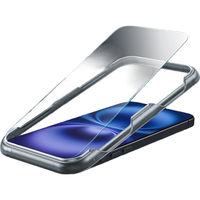  ESR/亿色 防摔防刮 苹果15pro手机壳+钢化膜  PC+TPU+铝合金 剔透白