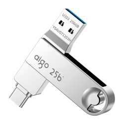 爱国者 U353 USB3.2双接口 银色 256GB U盘