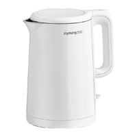 九阳 热水壶1.5L升便携式烧水家用电水壶双层防烫304
