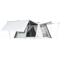 牧高笛（MOBIGARDEN）帐篷 户外露营黑胶防晒速开帐篷假日山居10.9 NX23661017 晨雾白