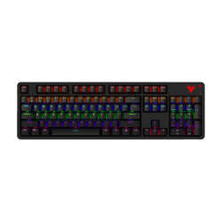 雷柏 全键无冲 机械键盘  混光红 红轴 RGB