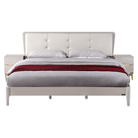 QuanU 全友 126003 现代简约板木床 时尚灰 1.5m床 框架款