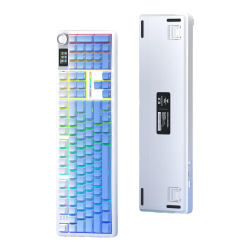 狼蛛 F108pro客制化机械键盘有线/蓝牙/无线三模连接Gasket结构五层填充