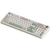 魔咖K100三模无线机械键盘复古客制化98配列侧刻办公游戏 OG复古-海盐轴V2（段落手感）-三模 RGB