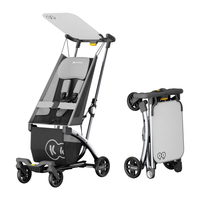 Kinderkraft KK 口袋推车 小憨豆遛娃神器婴儿推车 灰色