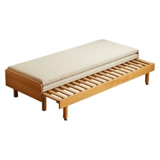 美型美酷 实木沙发床折叠两用抽拉床小户型客厅2024年多功能坐卧伸缩床