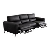 CHEERS 芝华仕 30326 真皮电动功能沙发 三人位双电动 午夜黑