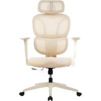 网易严选papi酱小蛮腰S9LADY女生椅女神椅人体工学椅转椅办公椅电脑椅 【高配款】香草米升降扶手无搁脚