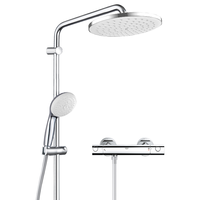 高仪（GROHE）恒温花洒套装 200MM顶喷空气注入手持套装恒温龙头无下出水 【品牌】恒温无下出水