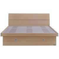 QuanU 全友 床双人床现代简约奶油风主卧室成套家具组合板式大床106302 暖白床G单床 1800*2000