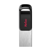 Netac 朗科 UM3 USB3.2 U盘 黑色 128GB USB-A