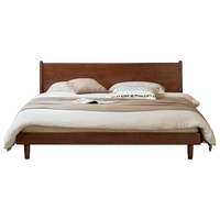 YESWOOD 源氏木语 H00B59 实木现代简约橡木床 1.2*2m