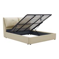 顾家家居 KUKA  科技布床双人床卧室大象耳朵床主卧大床布艺床DS9067B 云影灰储物款1.8*2.0