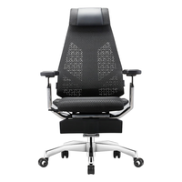 Ergonor 保友办公家具 基尼迪亚 人体工学电脑椅 5D悬浮扶手+真皮头枕+躺舒宝 黑色