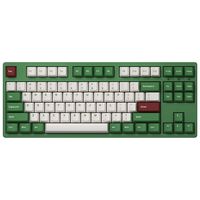 AKKO 3108/3087红豆抹茶机械键盘87 108键有线电竞游戏码字办公 3087V2红豆抹茶-Akko CS酒红轴