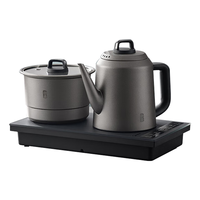 美的(Midea)纯钛烧水壶嵌入式茶台一体机煮茶壶全自动上水电热水壶电茶盘C15X 【钛鼎系列】纯钛抑菌-变频恒温