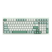 狼途 F99 雾紫轴 RGB背光 翠微 99键 三模机械键盘