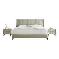 喜临门真皮床 现代极简风可选多功能储物家具 双人主卧大床 维森 维森常规款-象牙白 1.5*2.0m