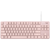 logitech 罗技 K835机械键盘 有线键盘 游戏办公键盘 84键 茱萸粉 TTC轴 红轴