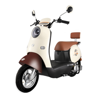 ZUB 五星钻豹 电动摩托车 72V20AH天能电池电瓶车1200W电机长续航电动车G6 奶酪白/可可棕