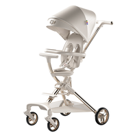 playkids 普洛可 A9遛娃婴儿宝宝溜娃推车轻便可折叠高景观 白天使