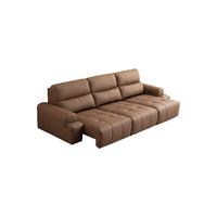 CHEERS 芝华仕 30389+K30328 真皮电动功能沙发 三人位双功能+单人位 棉白色