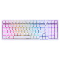 移动端、京东百亿补贴：ROYAL KLUDGE RK98 100键 2.4G蓝牙 多模无线机械键盘 白色 国产红轴 RGB