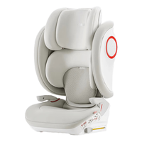 猫头鹰（SAVILE）3-12岁儿童座椅加宽加高可折叠ISOFIX接口M968A 妙拓银白 妙拓 银白(3-12岁)