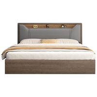 古世缘实木床简约现代双人床1.8米主卧大床小户型出租房1.5m软包单人床 【加厚款】灰色单床 1800mm*2000mm