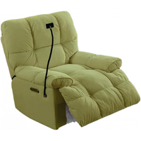  顾家家居 KUKA  云朵2.0 PTDK825FY 绒布多功能沙发 单人位 奶油白