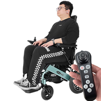 Cofoe 可孚 电动轮椅车全铝合金便携式超轻便小型可折叠老人代步车JRWD6112X-Li20智能遥控版