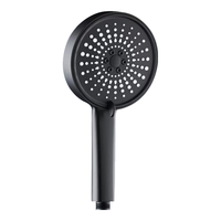 浴曼斯 五档手持花洒 黑色