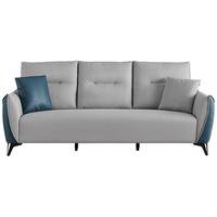 QuanU 全友 102678A-2 科技布艺沙发 三人位 氧气蓝