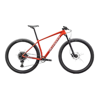 SPECIALIZED闪电 EPIC HT 碳纤维车架碟刹越野硬尾减震山地骑行自行车 火焰红/白色 L