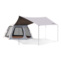 Westfield outdoor 我飞 westfieldoutdoor我飞公园帐篷户外露营装备全自动速六角帐篷 黑胶丨纯色帐篷+防潮垫