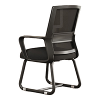 电脑椅 椅子家用 办公椅弓形椅人体工学椅 BG162黑框黑网海绵款 黑框黑网弓形椅