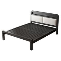 冠纪床铁艺床简约卧室1.8x2米钢架床经济型出租屋铁床架1.5x2米单人床 黑色丨高头高尾 店内第一名 1.5*2.0m【稳固无异响】