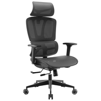 有谱 V1 人体工学椅电脑椅 办公电竞学习椅会议老板椅 多功能调节转椅 黑框黑网