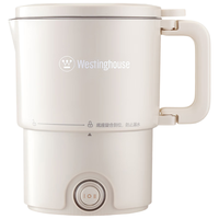 Westinghouse西屋电热水壶家用304不锈钢煮水壶自动断电 复古电热水壶1.5L黑色 WEK-C75 1.5L电热水壶