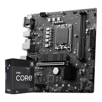 微星（MSI）B760M 搭 英特尔 12代I5 CPU主板套装 PRO B760M-G DDR4 I5 12400F(升级12490F)