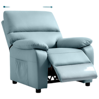 LINSY 林氏家居 现代简约科技布沙发电动功能沙发椅单人G042