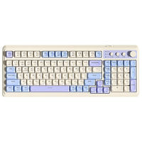  AULA/狼蛛 三模/RGB 机械键盘  烟雨蓝 RGB