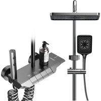 万和 淋浴花洒套装独立琴键增压花洒全套花洒喷头浴室淋浴器
