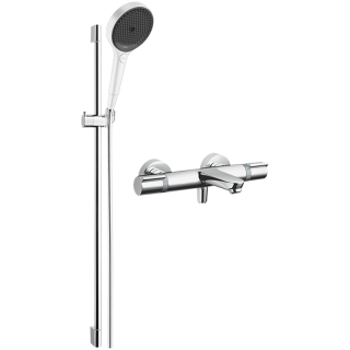 hansgrohe 汉斯格雅 境雨系列 恒温手持花洒套装 15348浴缸龙头+268657花洒 白色