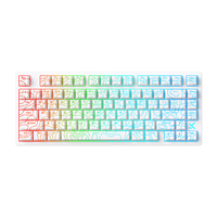 MCHOSE 迈从 Jet 75 电竞版 80键 有线机械键盘 白等高线 星芒磁轴 RGB