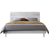 LINSY 林氏家居 JH4A-A 轻奢双人床 白色 150*200cm 普通款