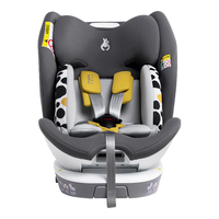 袋鼠爸爸（EURO KIDS）座椅0-12岁360度旋转新生儿车载汽车用座椅星途pro星空灰 【星途pro】星空灰